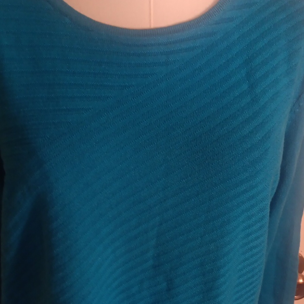 Allison Daley Teal Long Sleeve Top - Picture 4 of 11